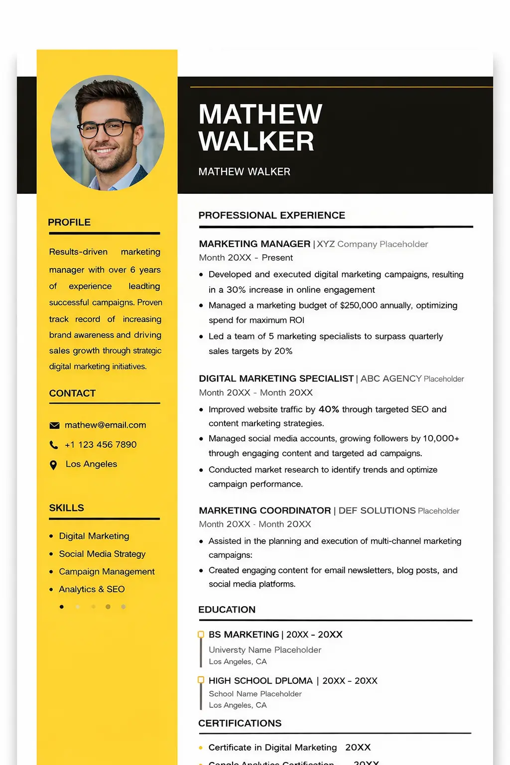 Resume example
